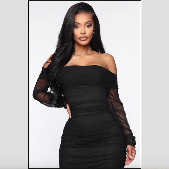 NWT Fashion Nova Top Trend Ruched Maxi Dress - Picture 2 of 5